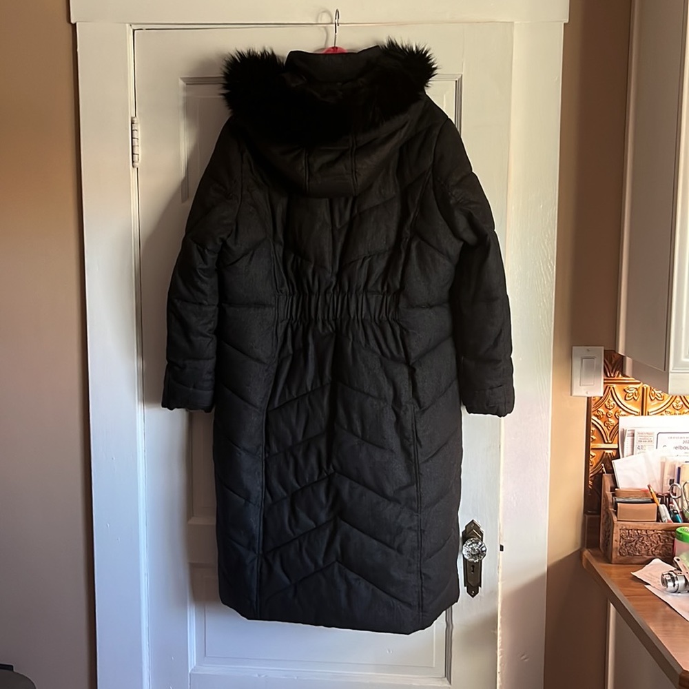 Liz Claiborne XL Faux Down Long Parka - Picture 3 of 5
